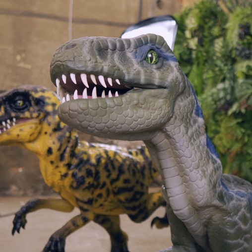 Велоцираптор - фото аниматронной фигуры в наличии